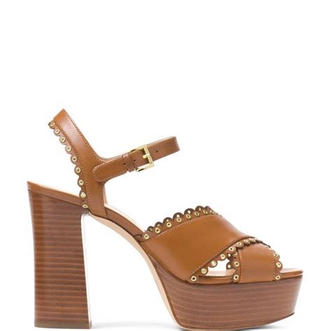 michael kors jessie leather sandal|Michael Kors Jessie Leather Platform Sandal Shoe .